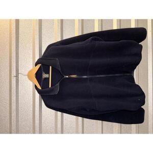 L.L. Bean Navy Blue Fleece Zip-Up Jacket XL